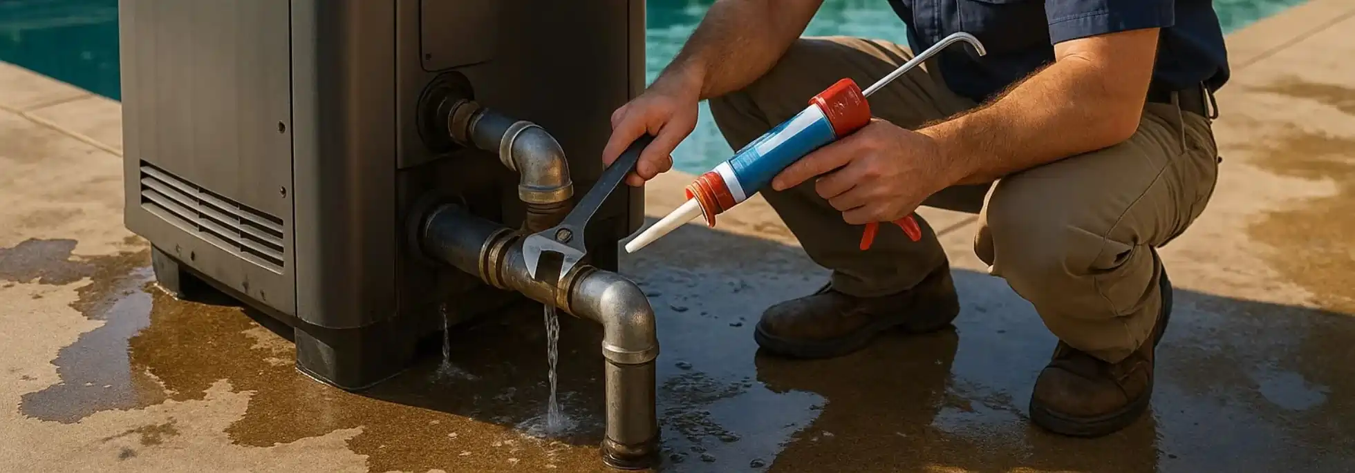  Pool Heater Leak Repair - HVAC Shedden